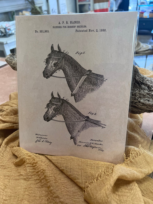Horse Blinders Print