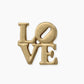 Love Letters Gold Post Earrings