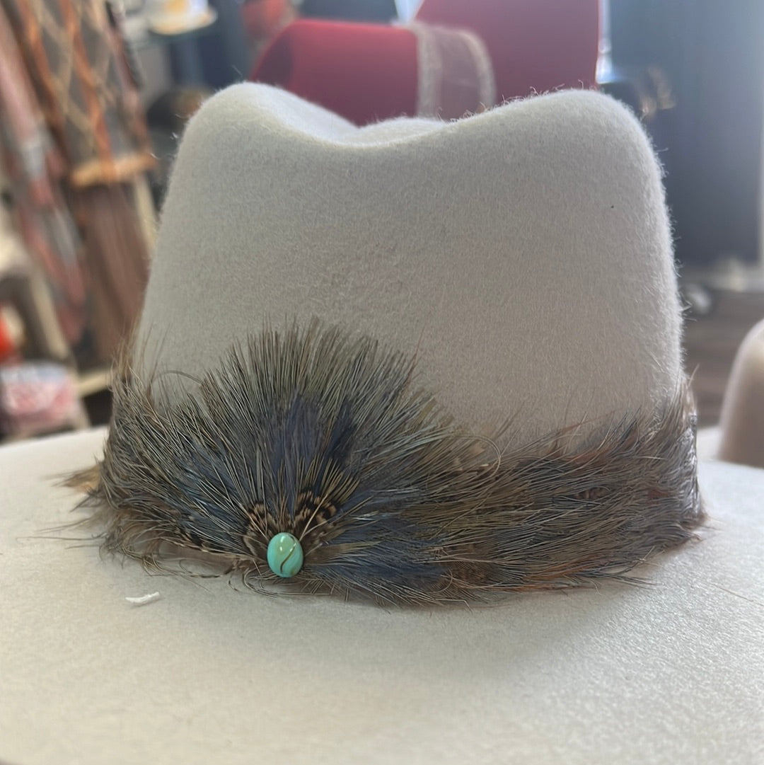 Feathered Hatband small crown