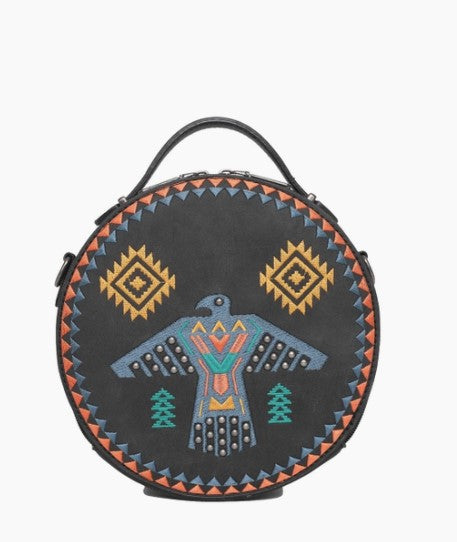 Wrangler Embroidered Collection Circle Bag/Crossbody | Turquoise